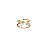10k Yellow Gold.15ct G SI1 Round  Diamond Accent Ring